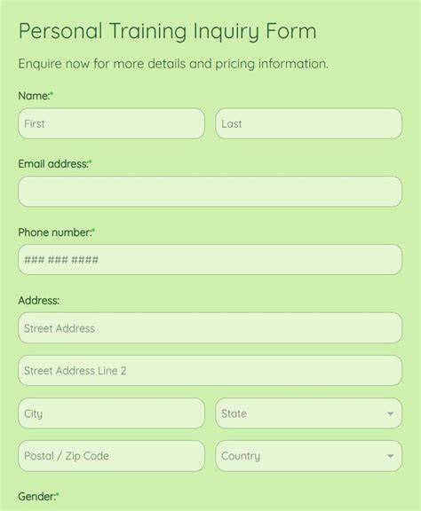 Fitness Application Inquiry.